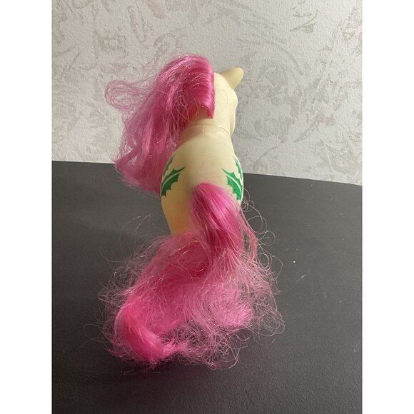 My Little Pony 1982 Vintage Collectible Toy With Pink Hair And Holly Design - Picture 5 of 7